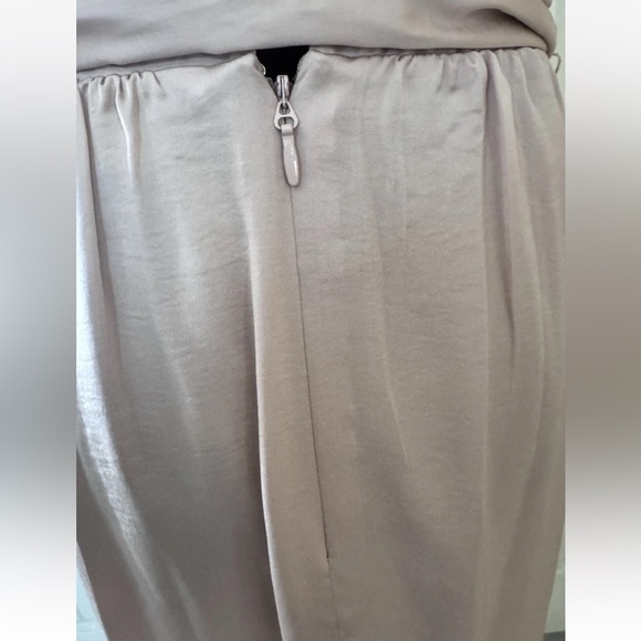 New BCBG MAXAZRIA Dress 8 Cahya Ruffle Fringe Satin Pink Party Evening Wedding - Picture 8 of 11